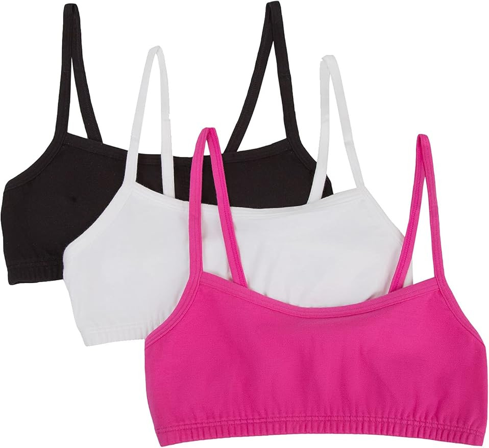 Fruit of the Loom Girls' Spaghetti Strap Sports Bra | Amazon (US)