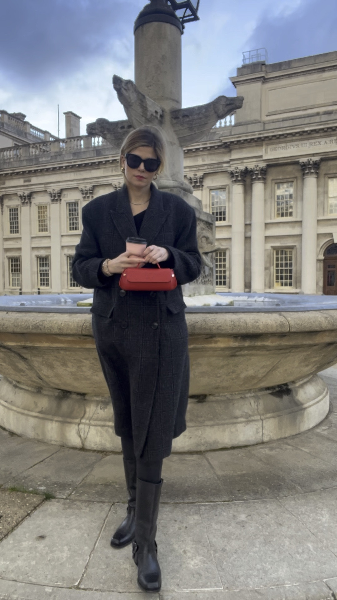 Winter outfit, red mini bag, Jodie bag, netaporter, alohas boots, biker boots, Spanx leggings, wet look leggings, Isabel marant coat, celine sunglasses, celine audrey 

#LTKVideo #LTKeurope #LTKover40