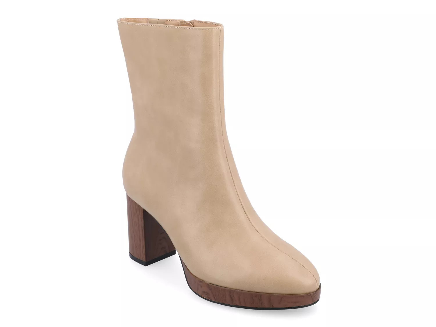 Journee Collection Romer Platform Bootie | Women's | Beige | Size 11 | Boots | DSW