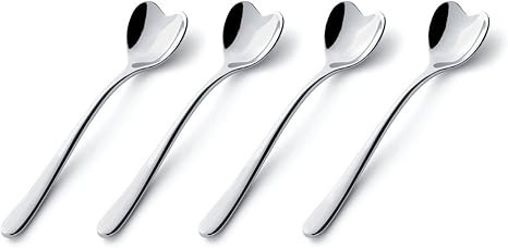 Alessi Il Caffe Alessi Set of 4 Heart-Shaped Spoons | Amazon (US)