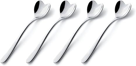 Alessi Il Caffe Alessi Set of 4 Heart-Shaped Spoons | Amazon (US)