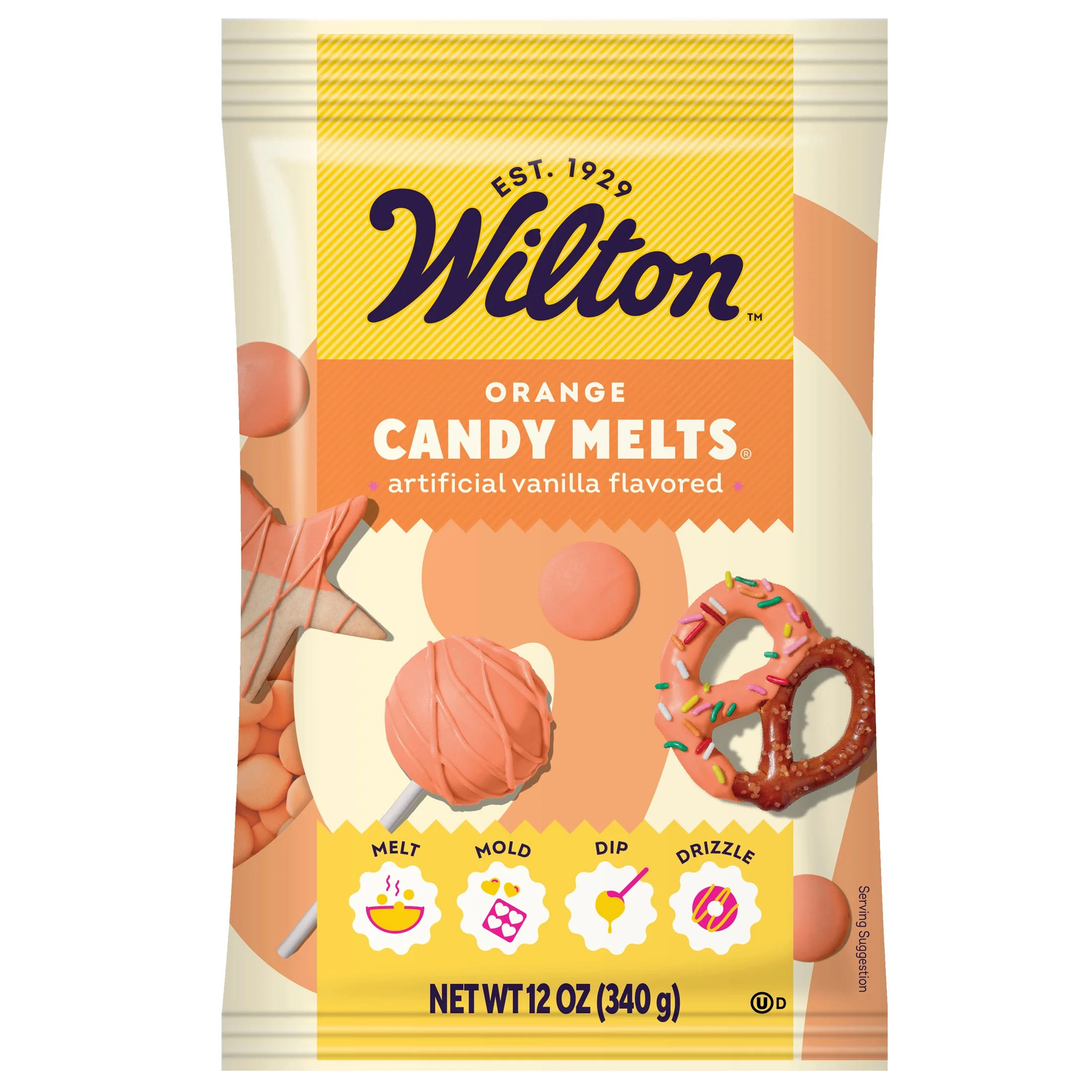 Wilton Black Candy Melts Vanilla-Flavored 10oz. Bag for Baking & Candy Making Wafer Chips | Walmart (US)