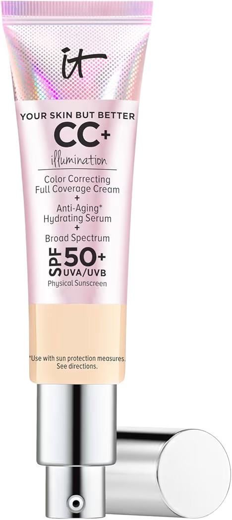 IT Cosmetics CC+ Cream Illumination - Radiant Full Coverage Foundation With SPF 50+, Color Correc... | Amazon (US)