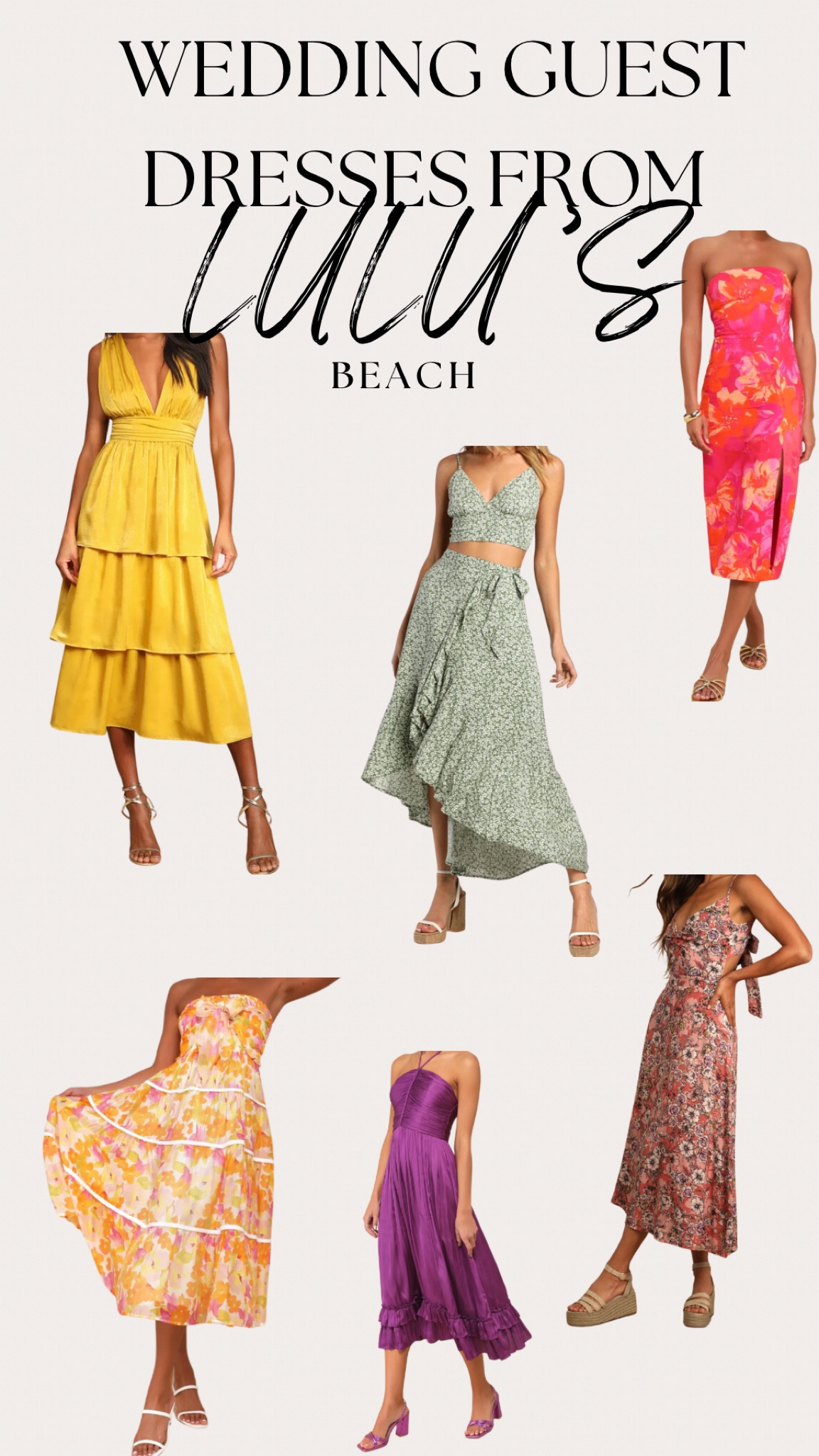 Wedding guest dresses for a beach wedding🌊☀️🤍

#LTKParties #LTKWedding #LTKGiftGuide