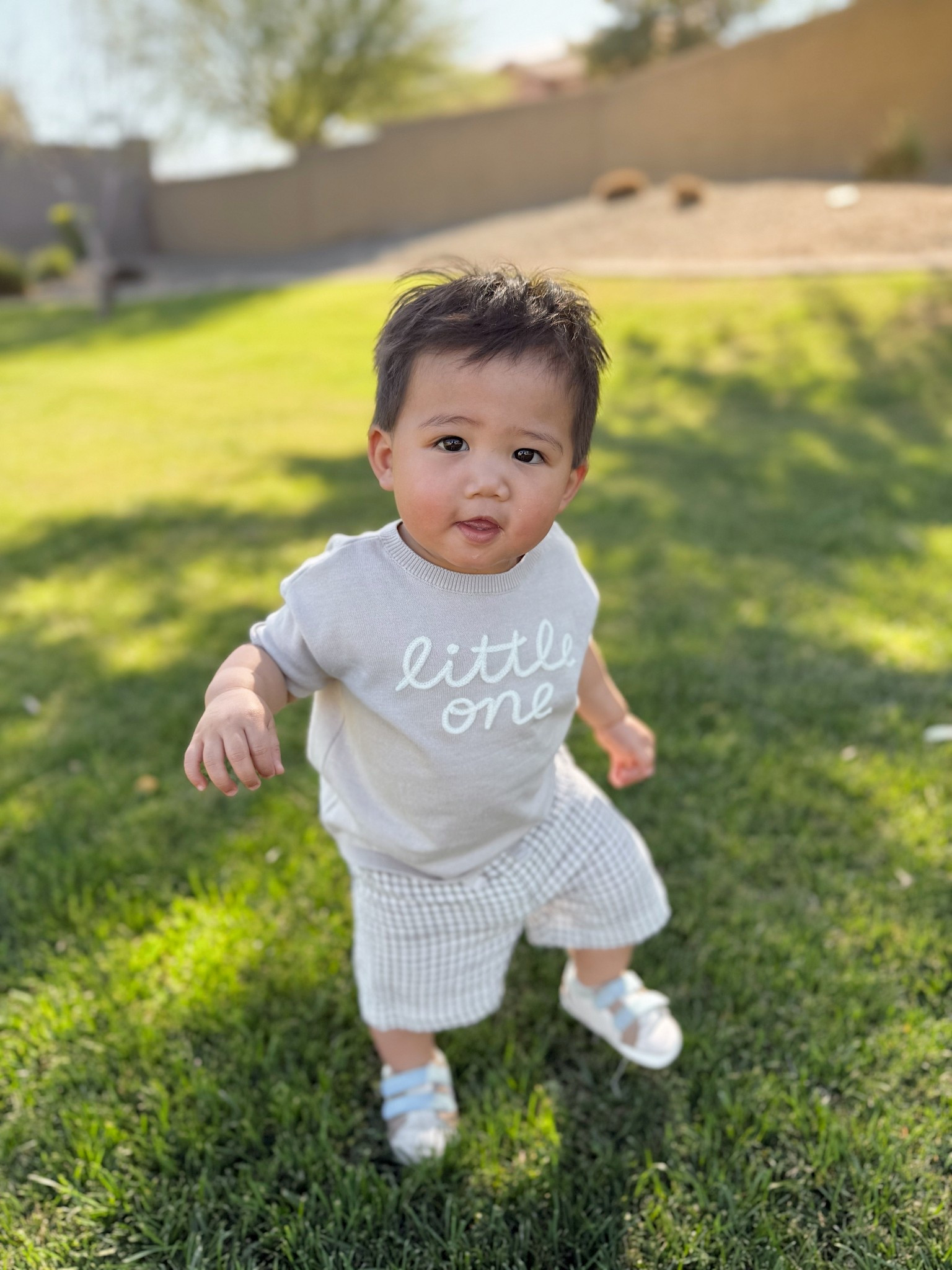 I love this neutral baby boy outfit on Miles (he’s 14 months old and wearing size 18M). Cute toddler boy outfits can be so hard to find, so I’ve linked a few toddler t-shirts and shorts that I’ve picked up recently for spring and summer outfits.

#LTKSaleAlert #LTKBaby #LTKKids
