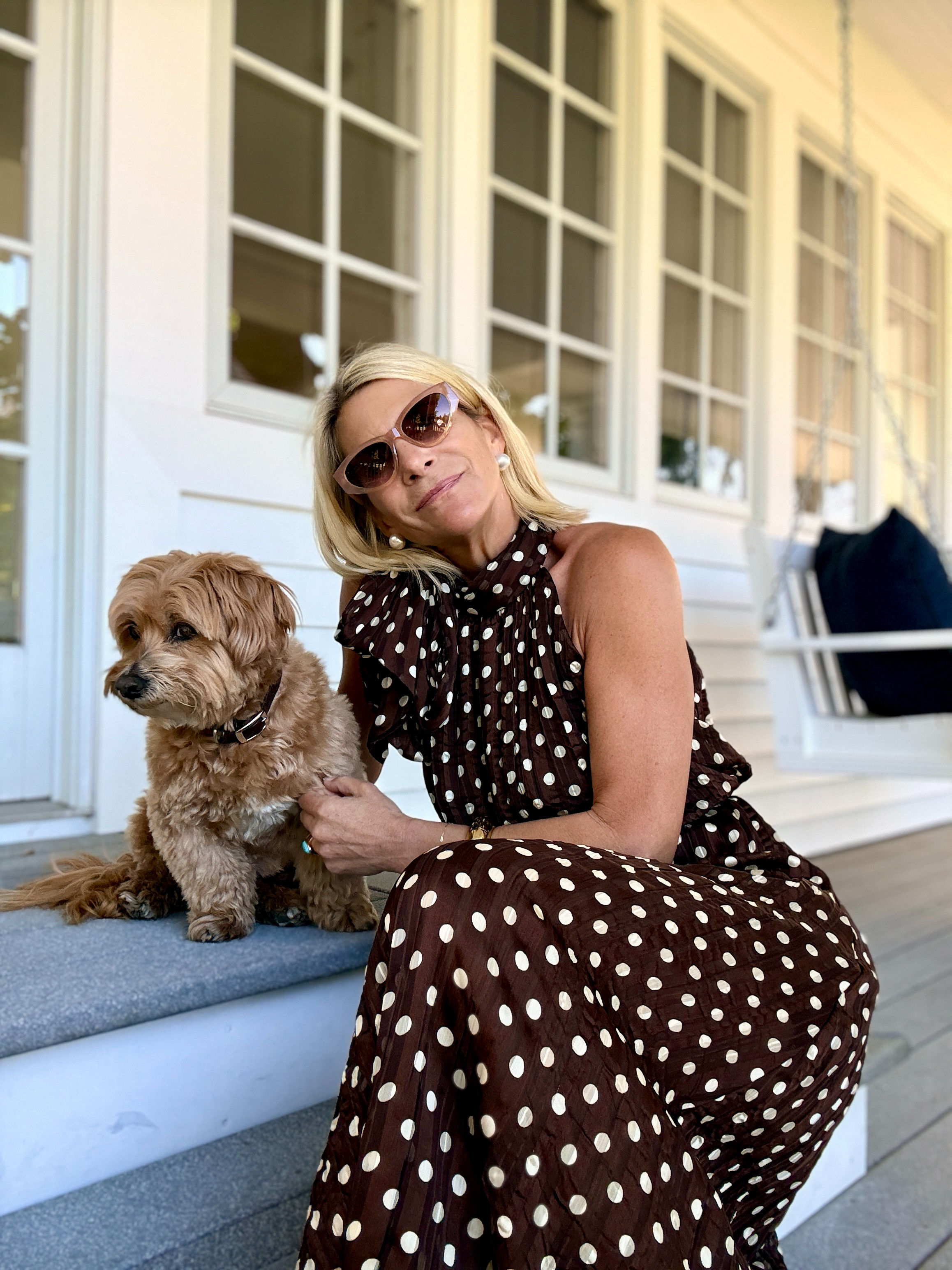 This chocolate brown polka dot dress is such a timeless statement piece. The high neckline, flowy fit, and classic print make it perfect for fall dinners, events, and elevated everyday wear.

💡 LTK MADE EASY

❤️ Heart = Support my posts
🔖 Save = Get sale & restock alerts
📋 Lists = Keep favorites organized
📲 Share = Send to yourself for later
💬 Comment = Ask me anything 

 #LTKootd #LTKSeasonal #LTKOver40