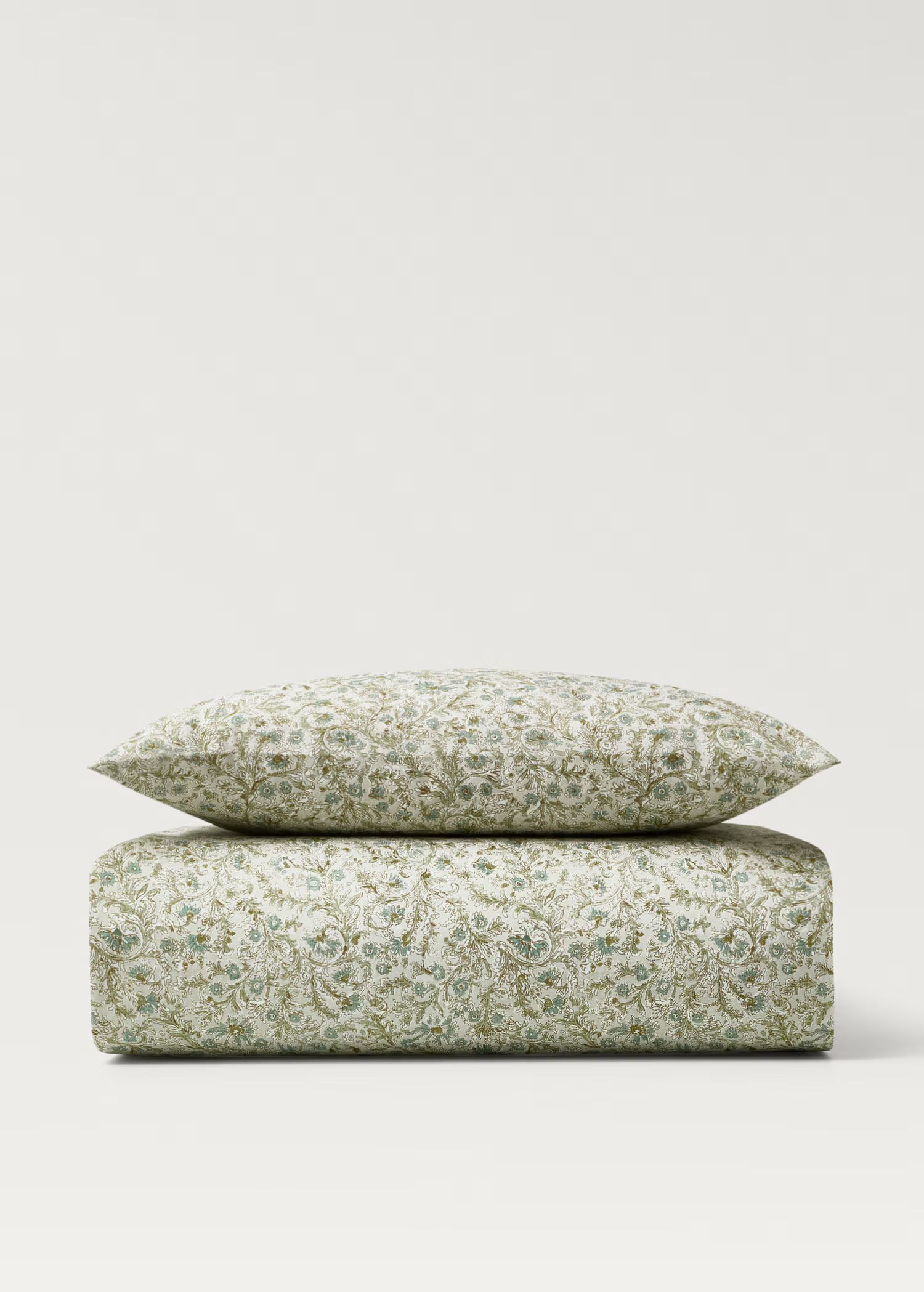 Cotton percale floral-print children's duvet cover for 90 cm bed - Home | MANGO USA | Mango (US/MX/AU)