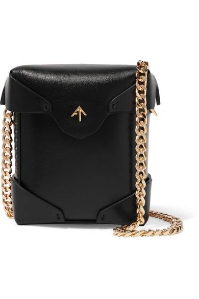 Manu Atelier - Pristine Micro Leather Shoulder Bag - Black | NET-A-PORTER (US)