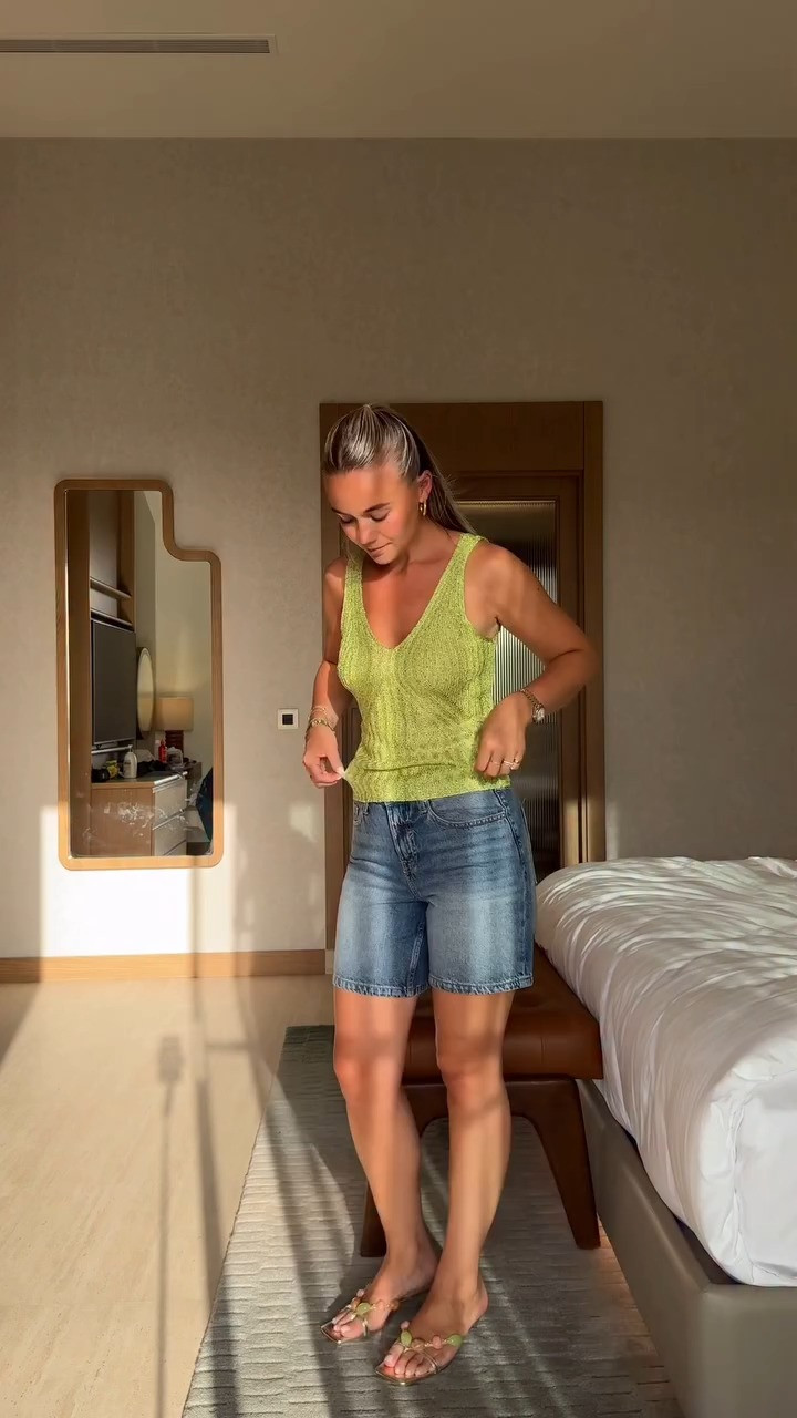 Summer Outfits, Holiday Outfit, Sequin vest, Shorts, Heel sandal, Sandals, Heels, T-shirt, Shirt, River Island 

 #LTKuk #LTKspring #LTKsummer