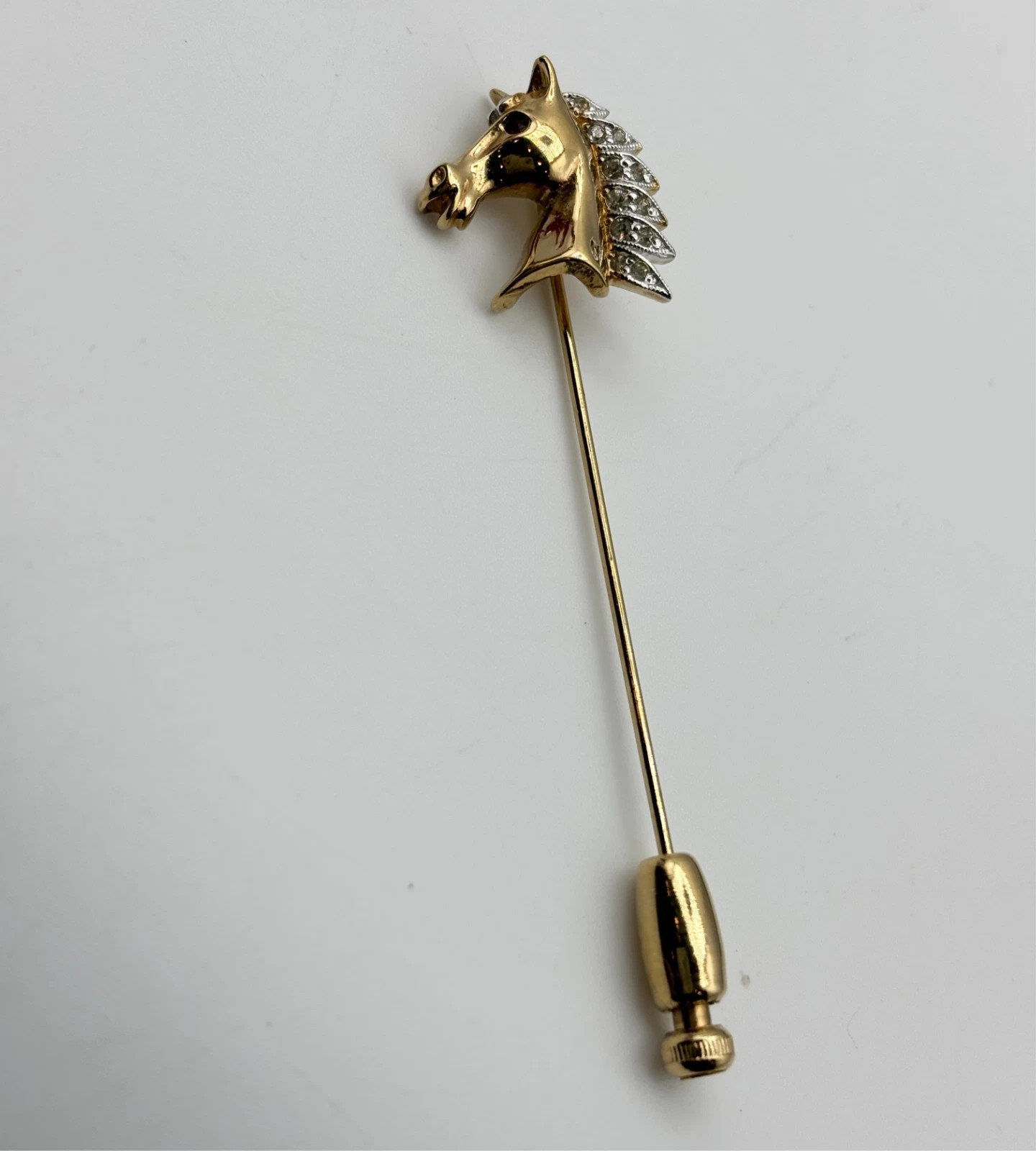 1960s Panetta Pave Rhinestone Crystal Horse Head Stick Pin-Signed-RARE-NOS | eBay | eBay US