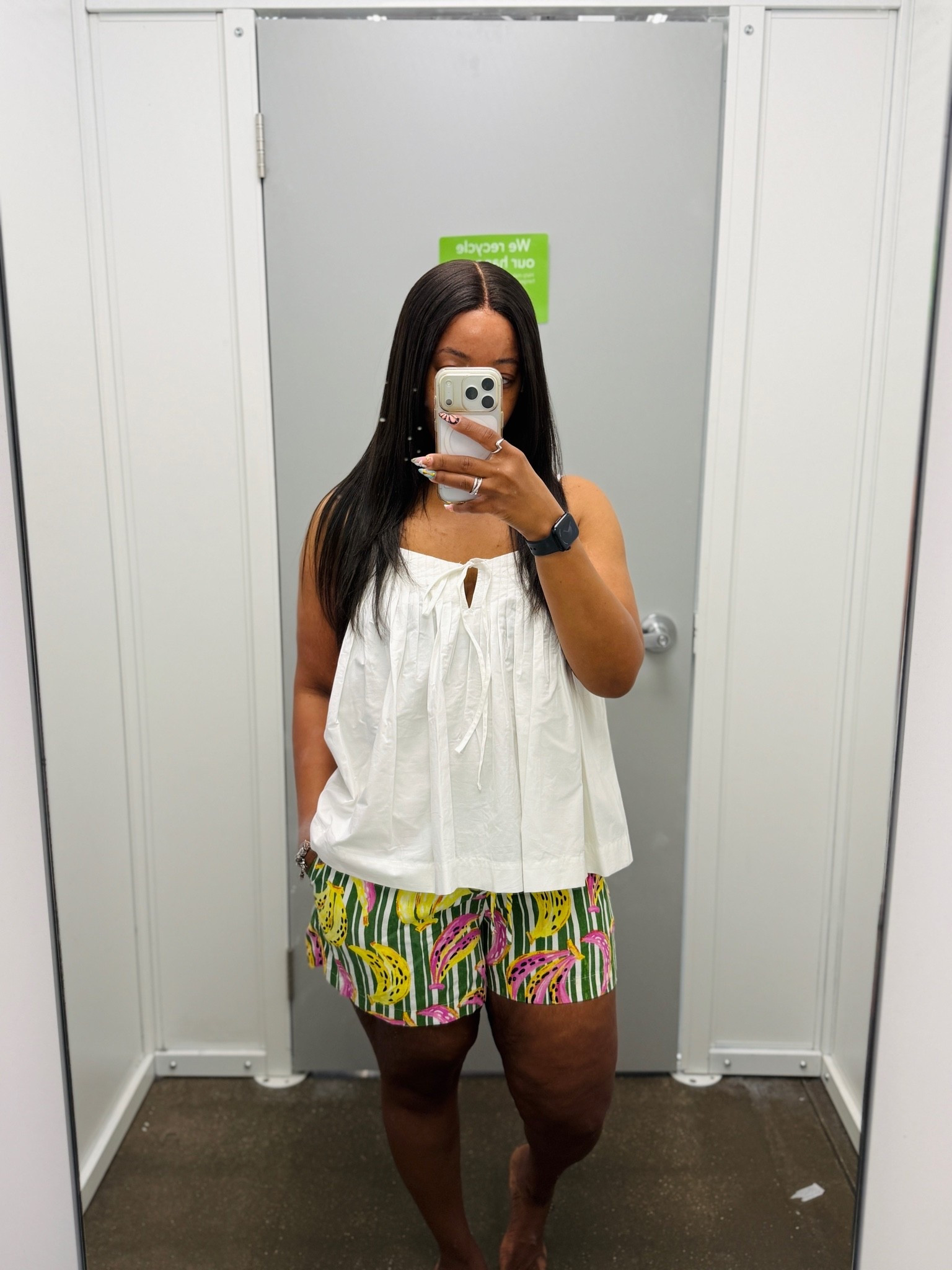 Wearing a size small in the top and bottoms. You can size down in the shirt of you want it not as wide. It’s a cute top and super comfortable. The shorts are lightweight and has pockets and also comfortable

#LTKPetite #LTKSeasonal #LTKU