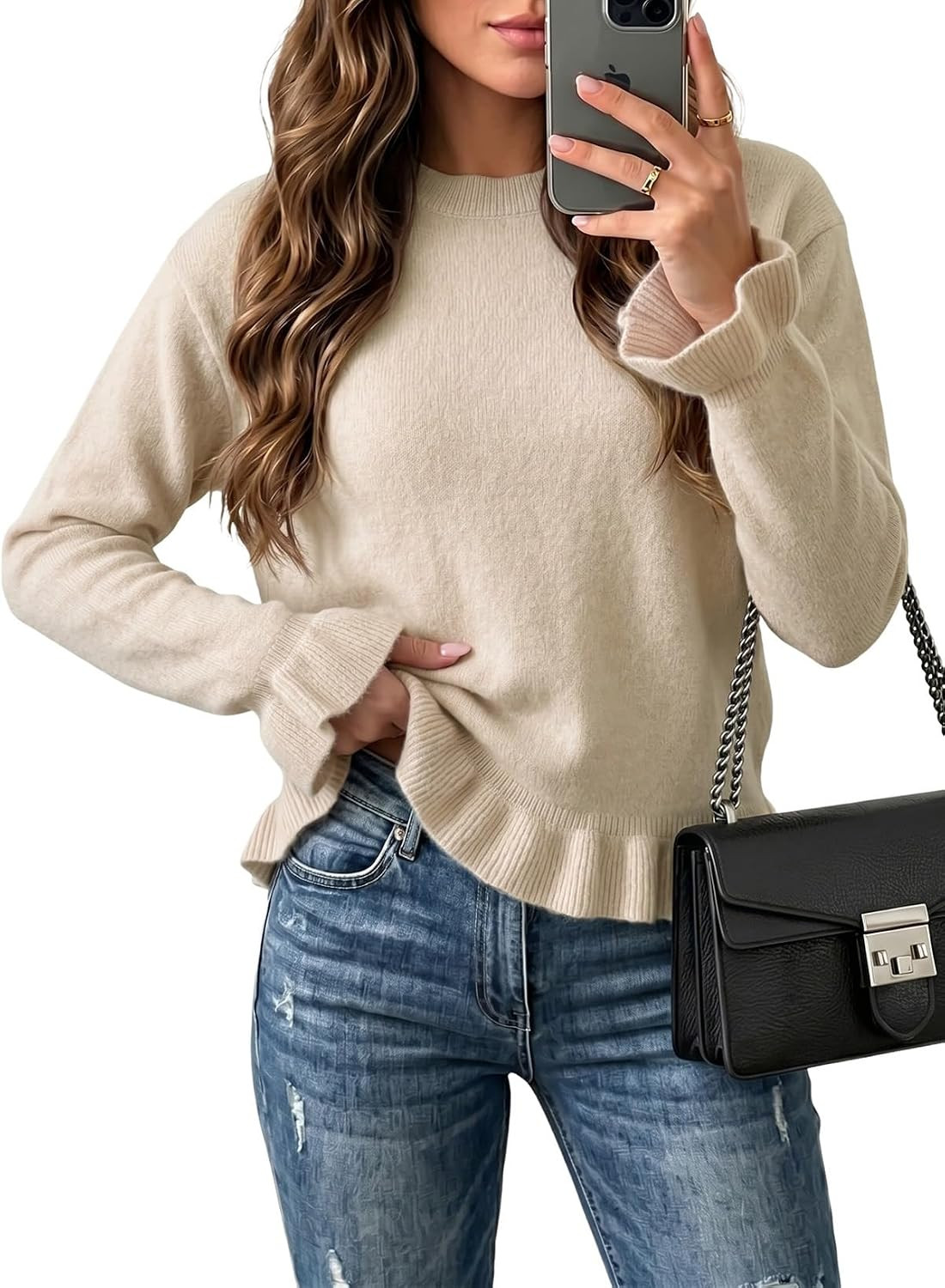 Pink Queen Women's Sweater Long Sleeve Pullover Lightweight Knit Top 2026 | Amazon (US)