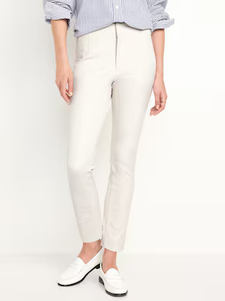 High-Waisted Polished Pixie Skinny Ankle Pants | Old Navy | Old Navy (US)