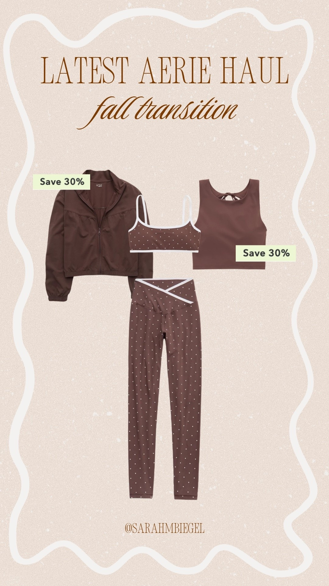 Obsessed with these fall transitional pieces! The brown workout set is so comfy 🤎 @Aerie on sale now!

#LTKootd #LTKActive