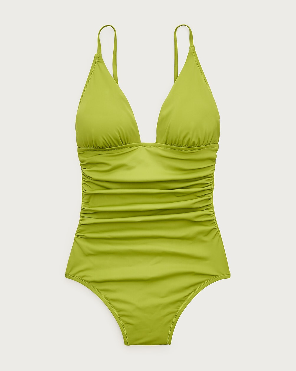 Ruched V-neck one-piece | J. Crew US