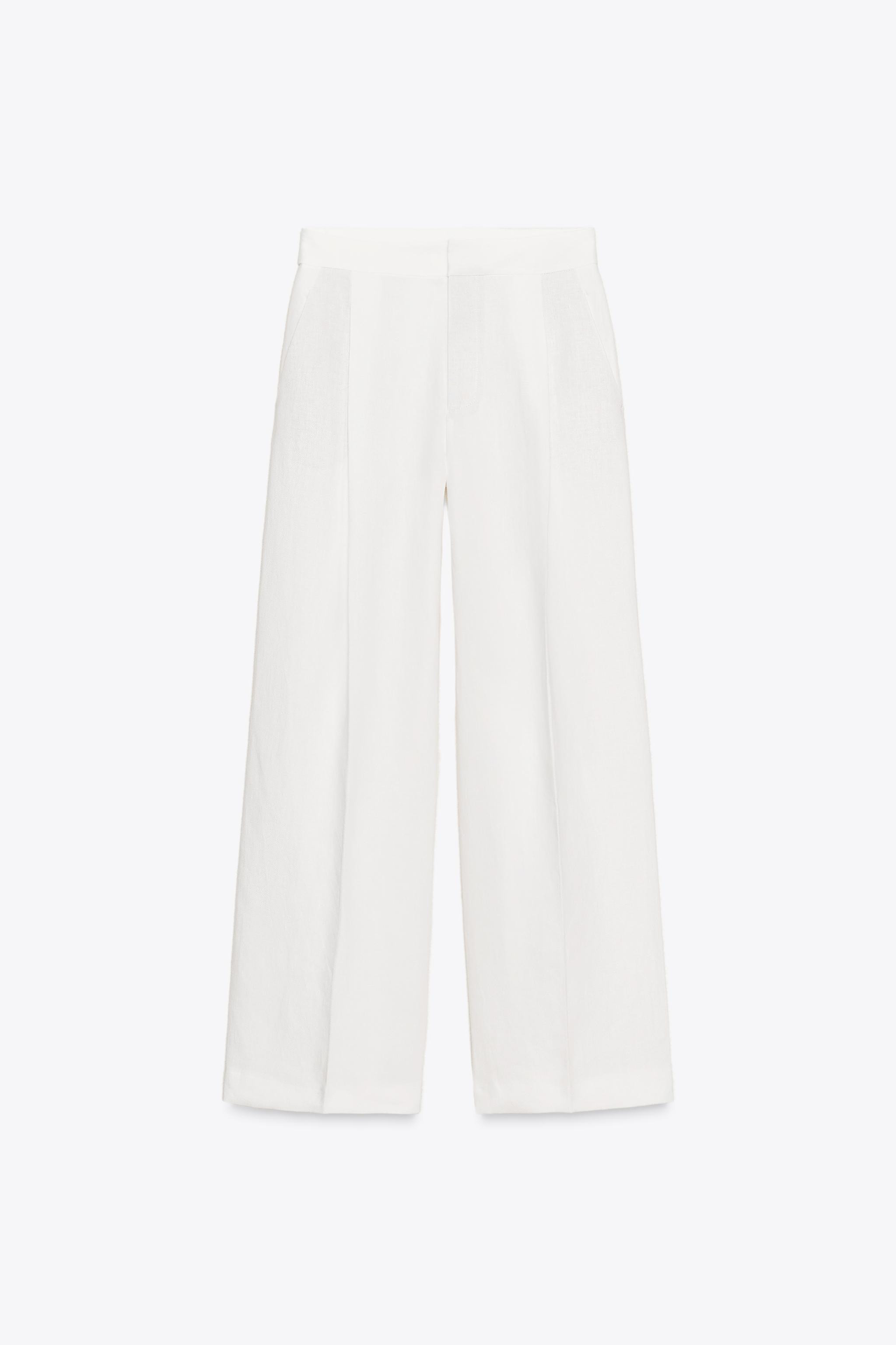 PLEATED LINEN BLEND PANTS ZW COLLECTION | Zara US