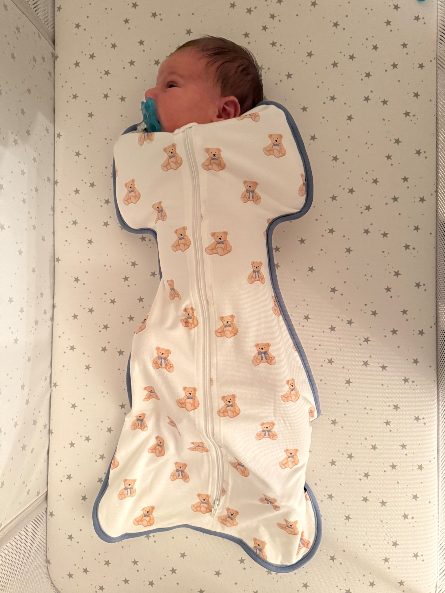 Obsessed with this new swaddle sleep sack! It’s so cute & soft! It’s the perfect snug fit & allows him to keep his hands up while he sleeps which he loves! 🐻 

#LTKBump #LTKKids #LTKBaby