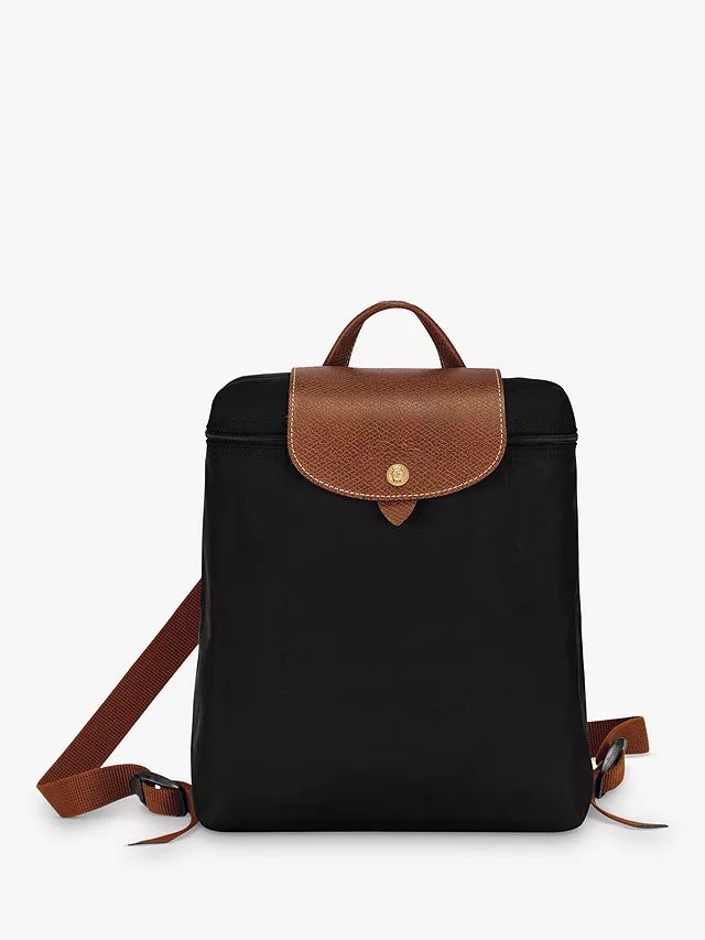 Longchamp Le Pliage Original Backpack, Black | John Lewis (UK)