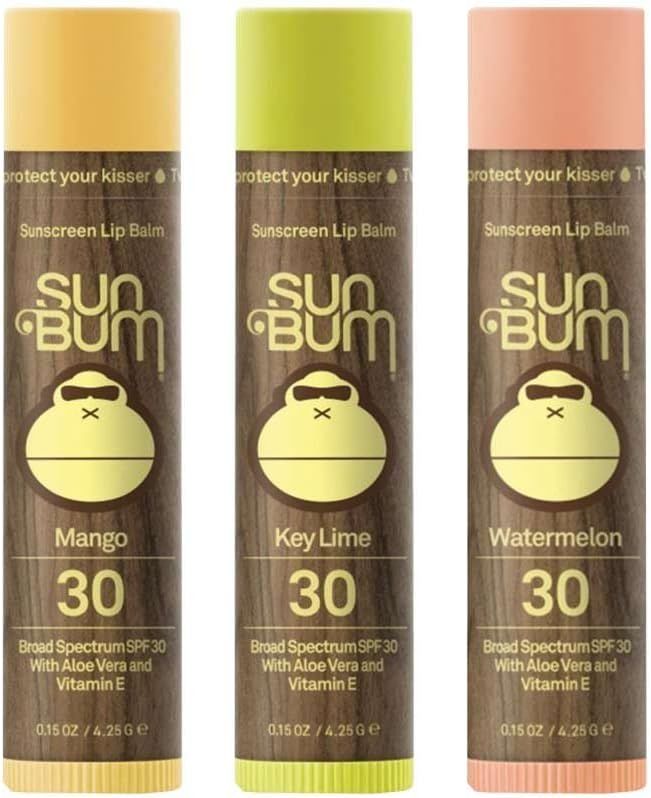 Sun Bum SPF30 Lip Balm Mango, Lime, Watermelon 3-Pack | Amazon (US)