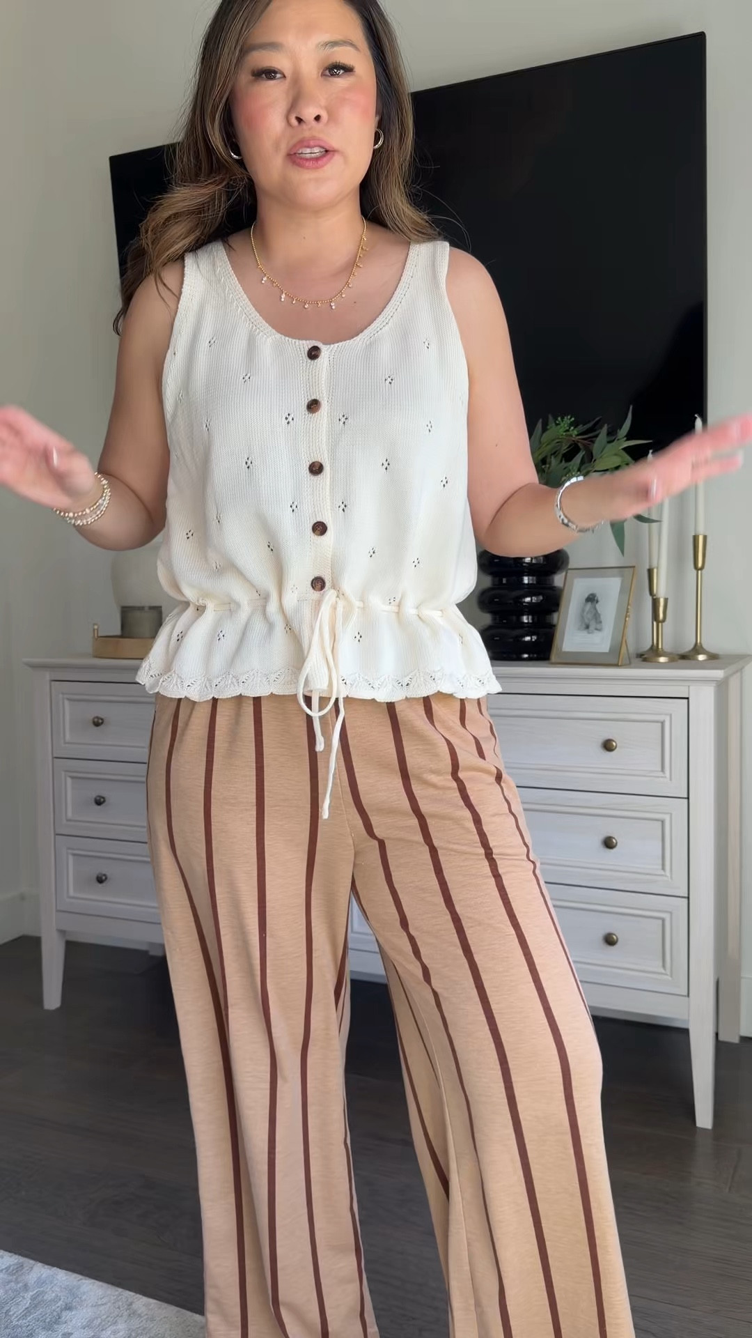 Amazon Spring / Summer Outfits
Size Medium / 29

Knit tank // striped pants 

#LTKSeasonal #LTKootd #LTKHome