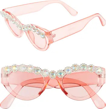 Rad + Refined 50mm Chunky Crystal Embellished Sunglasses | Nordstrom | Nordstrom