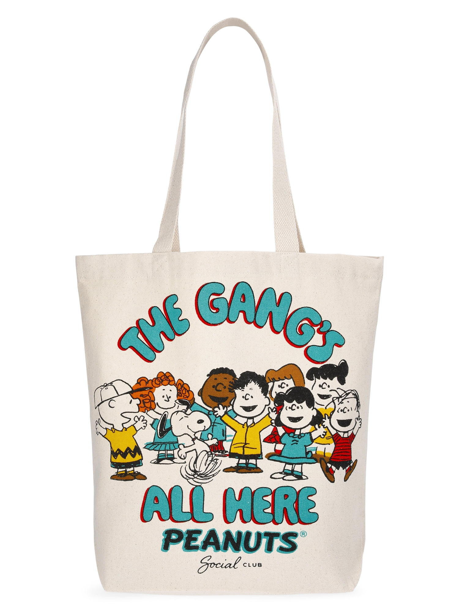 Peanuts Women's Gang 13.5" Tote Bag, Natural Canvas | Walmart (US)