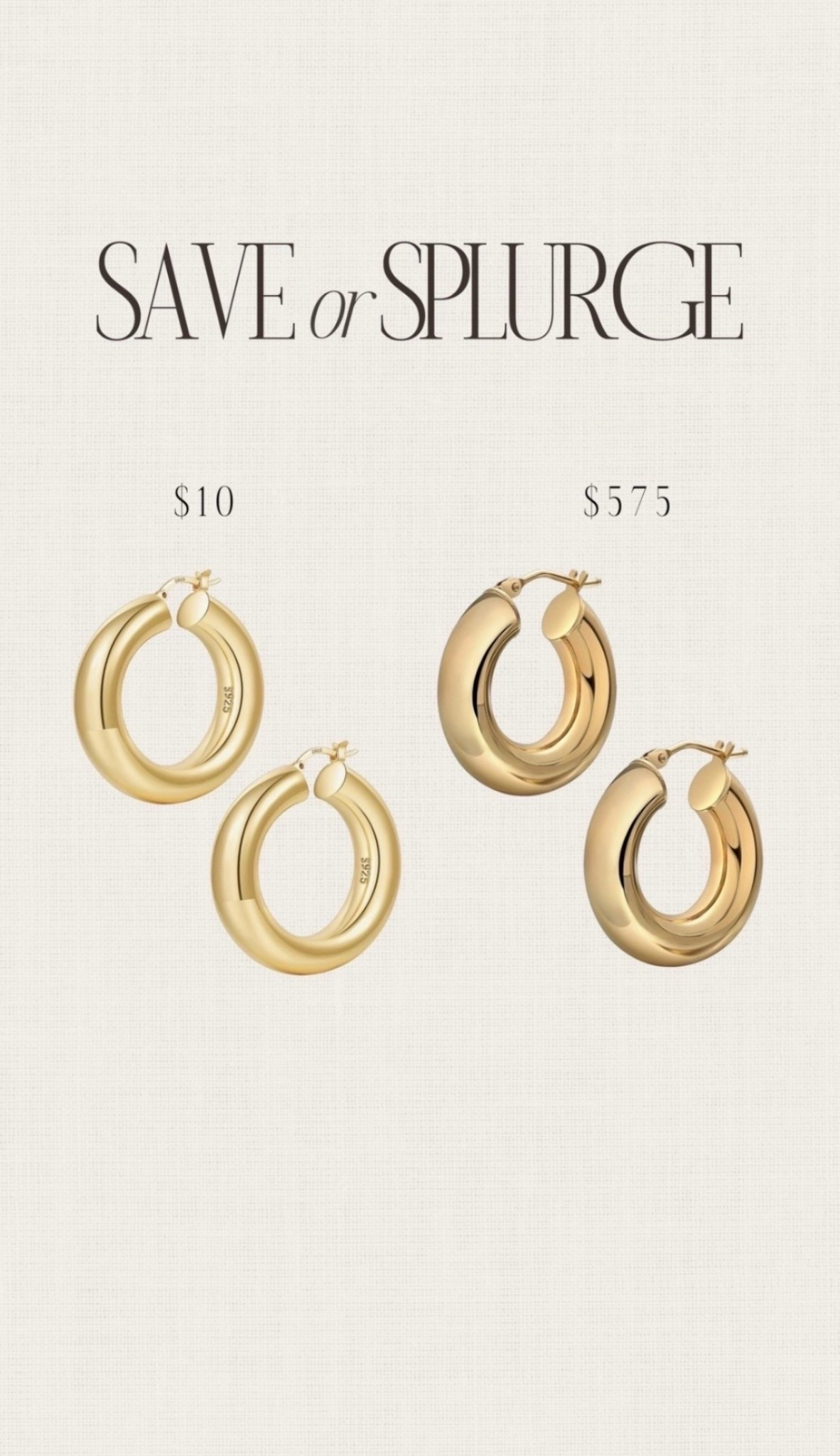 Save or Splurge✨ Loving these gold hoops #stylinbyaylin #aylin

#LTKootd #LTKBeauty #LTKgrwm