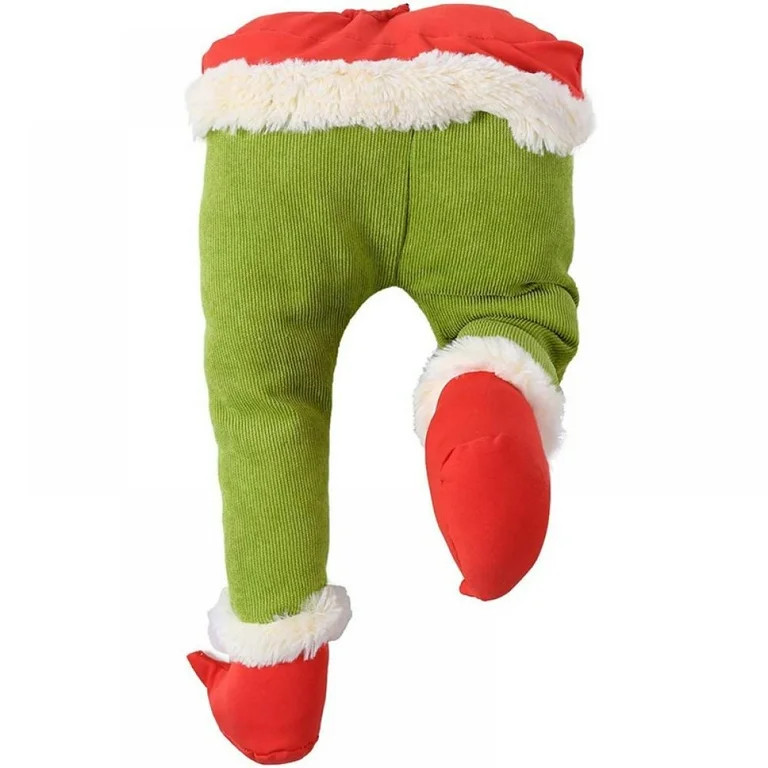 Christmas Decorations, Thief Stole Christmas Grinch Burlap Plush Legs - for Xmas Tree Wreaths Gar... | Walmart (US)