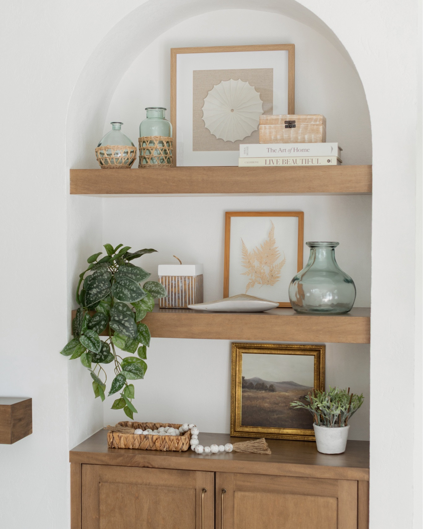 Our neutral, modern organic, earthy living room decor. Our loloi rug I love so much, open shelf styling and other finds I love!

#LTKHome #LTKSeasonal #LTKSaleAlert