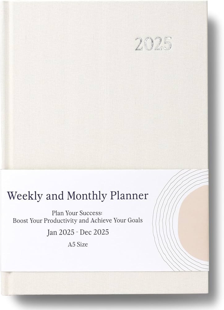 2025 Planner - Weekly and Monthly Planner, January 2025 - December 2025, Linen Hardcover, 2025 Ca... | Amazon (US)