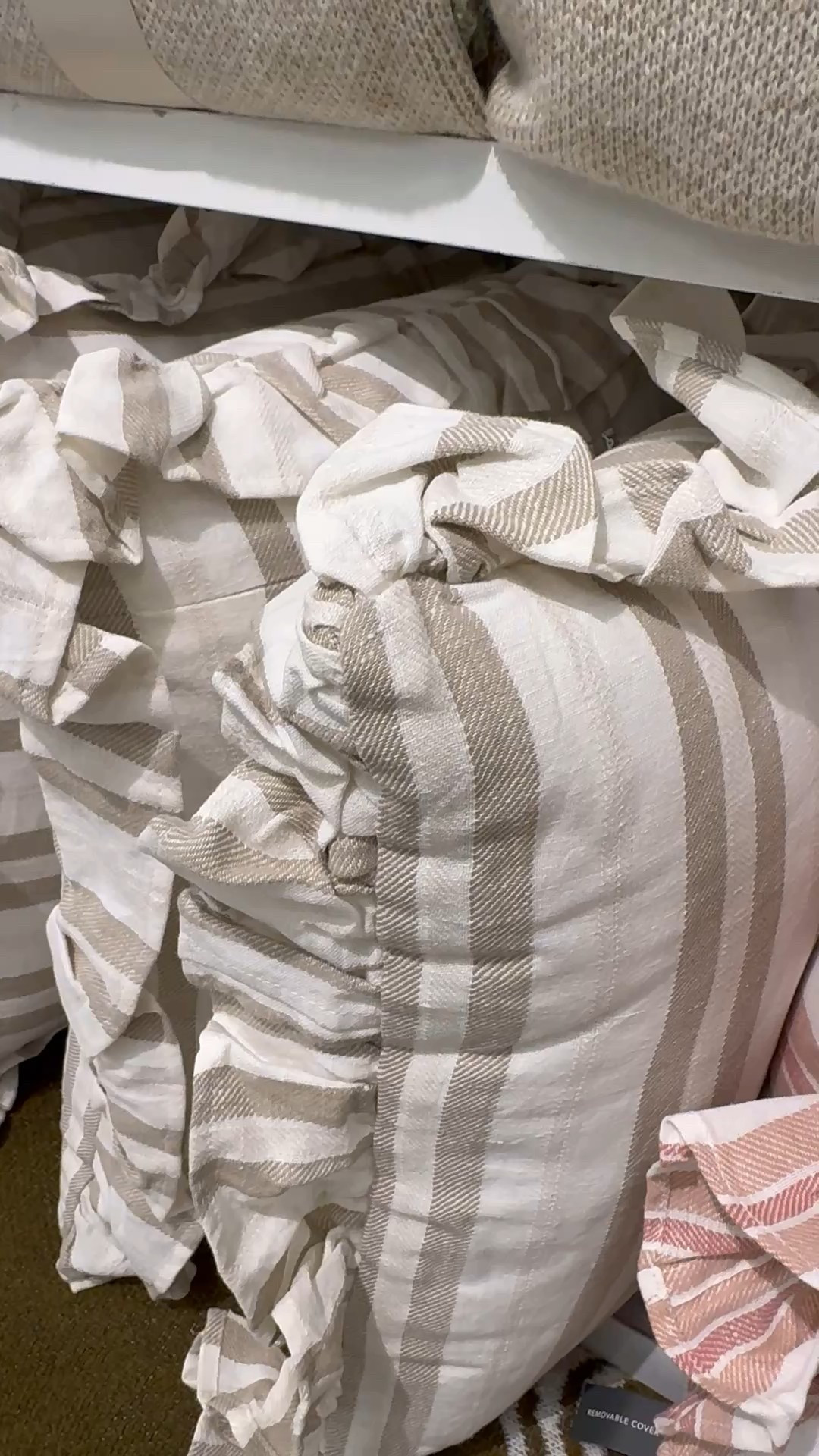 striped throw pillow, home decor, neutral decor 

#LTKFindsUnder50 #LTKSeasonal #LTKHome