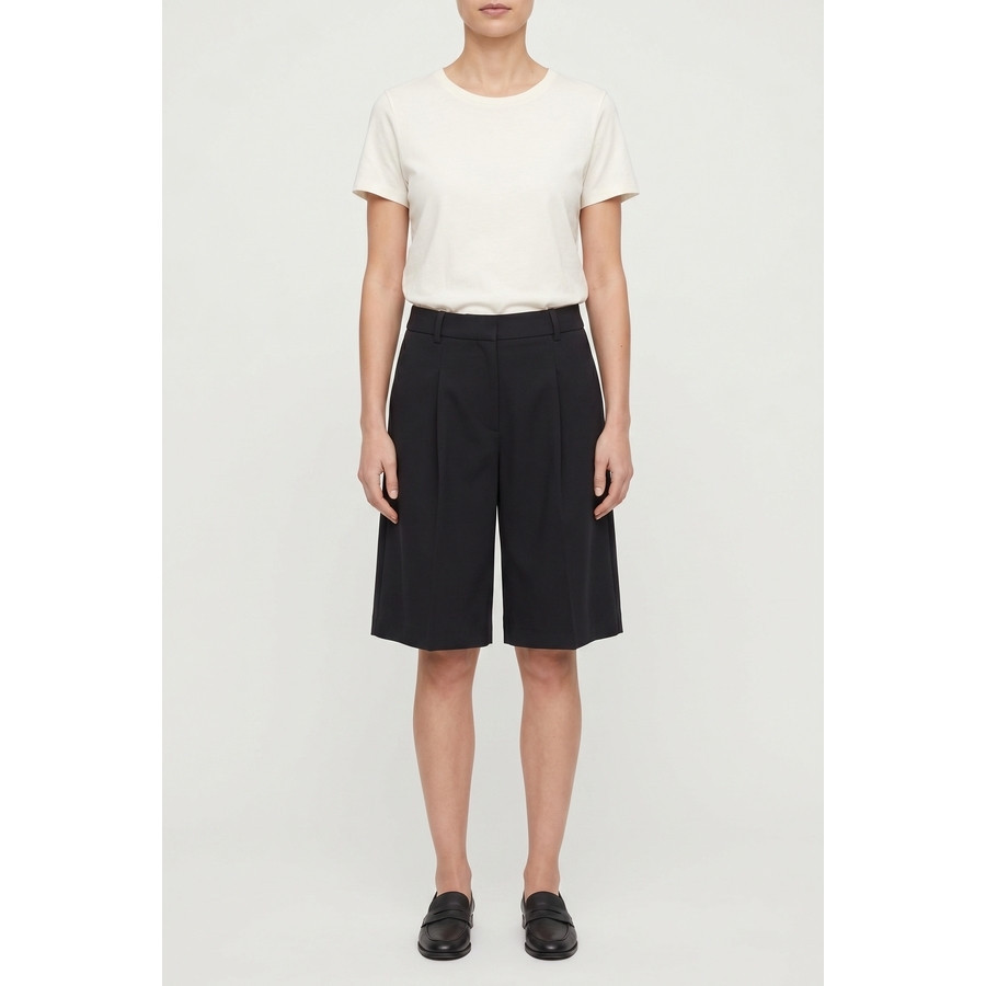 Brunello Cucinelli Black Tailored Culotte Shorts | Jomashop.com & JomaDeals.com