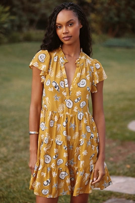 The Shelbie Tiered Mini Dress | Anthropologie (US)