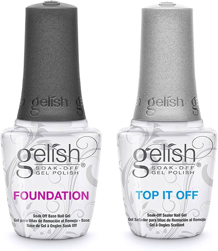 Gelish Dynamic Duo Kit Top and Base Coat For Gel Nails, Top Coat For Gel Nails, Base Coat For Gel... | Amazon (US)
