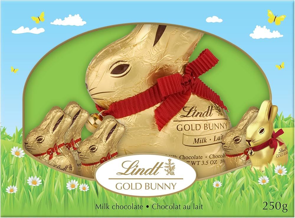 Lindt GOLD BUNNY Milk Chocolate Gift Box, 250 Grams, Easter Gifts for Kids, Chocolate Easter Bunn... | Amazon (CA)