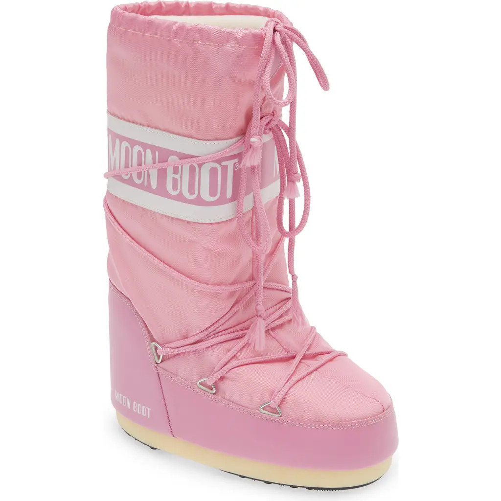 Kids' Icon Water Repellent Moon Boot® in Pink at Nordstrom, Size 26 Eu | Nordstrom