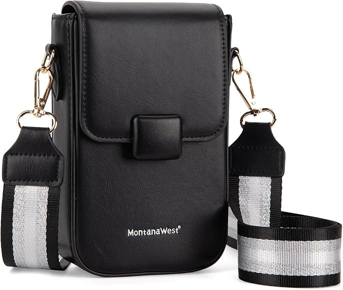 Montana West Small Quilted Cell Phone Purse for Women Soft Chain Crossbody Cellphone Wallet Bag | Amazon (US)