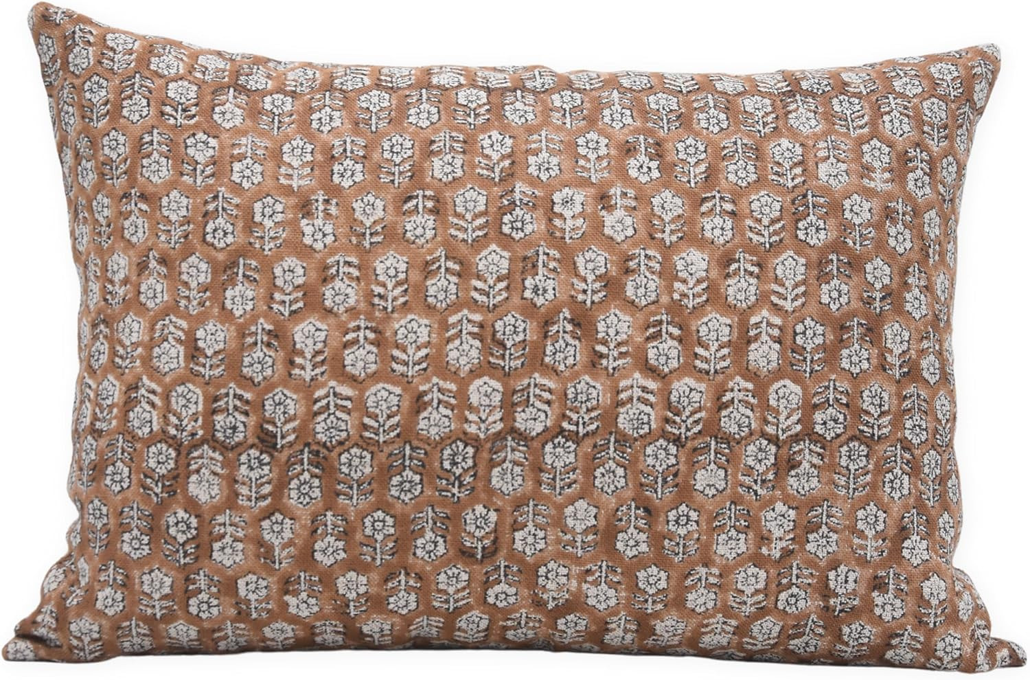 Thick Linen Throw Pillow Cover, Outdoor Pillow with Handloom Print, Sustainable Handmade Cushion ... | Amazon (US)