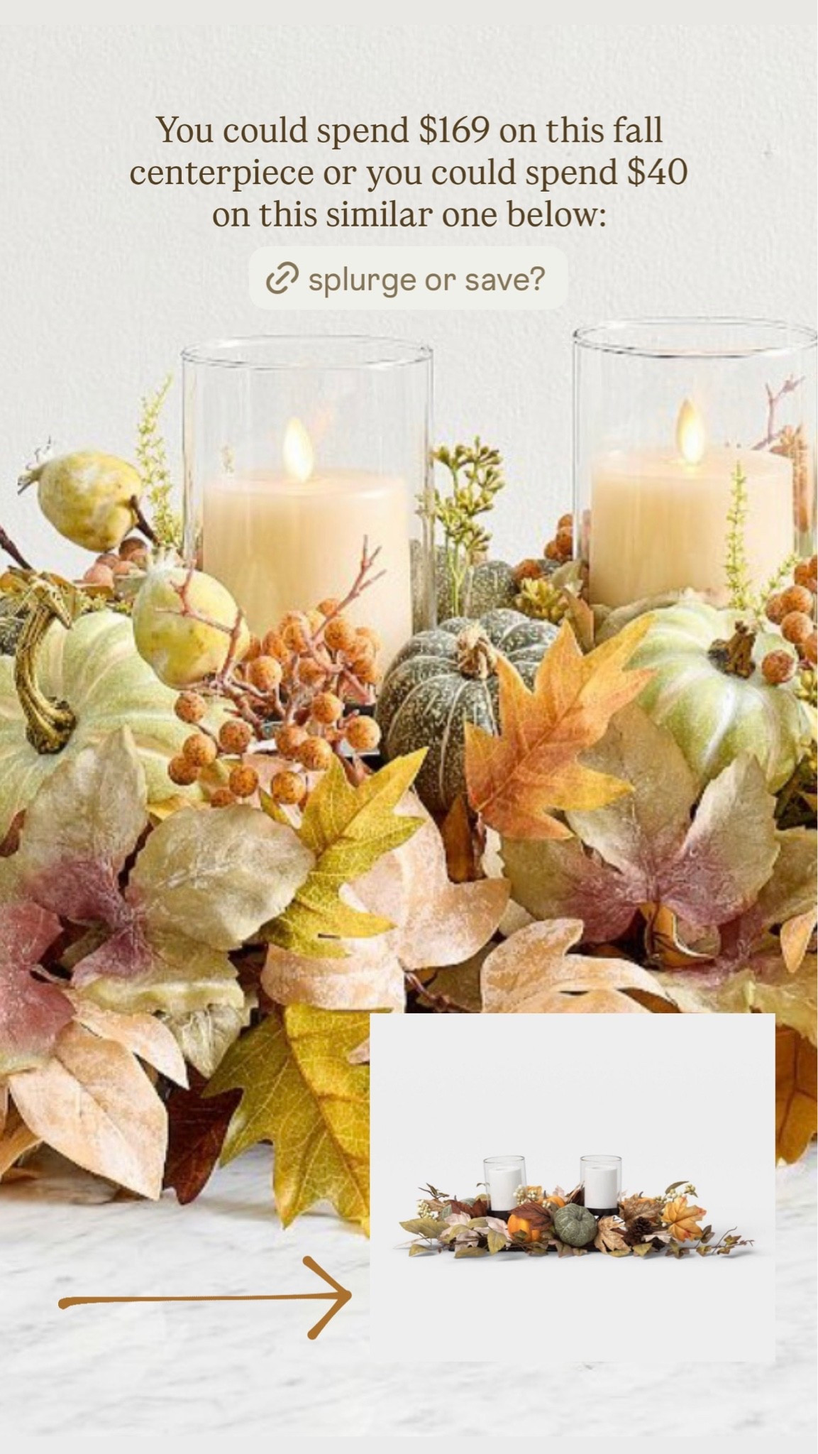 Which fall centerpiece would you buy…Would you splurge or save?

#LTKHome #LTKSeasonal