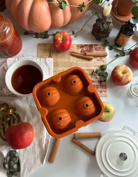 The Halloween pumpkin silicone ice cube tray adds a fun seasonal touch to your drinks! The pumpkin-shaped ice cubes are a perfect way to chill your fall or Halloween party drinks. The orange tray is dishwasher safe and easy to clean!

#LTKSeasonal #LTKHalloween #LTKparties