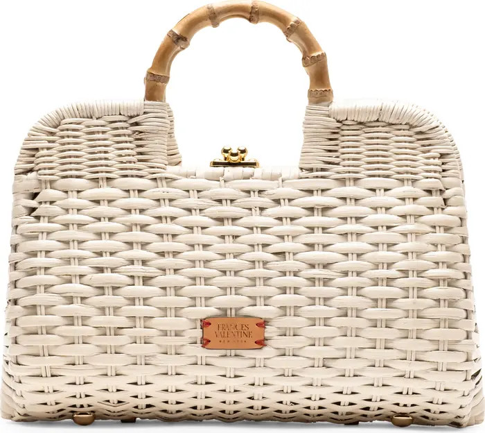 Buzzy Woven Wicker Top Handle Bag | Nordstrom