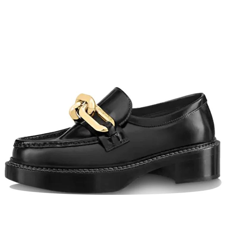 (WMNS) LOUIS VUITTON Academy Platform Loafers 'Black' 1A8VRI | KICKS CREW
