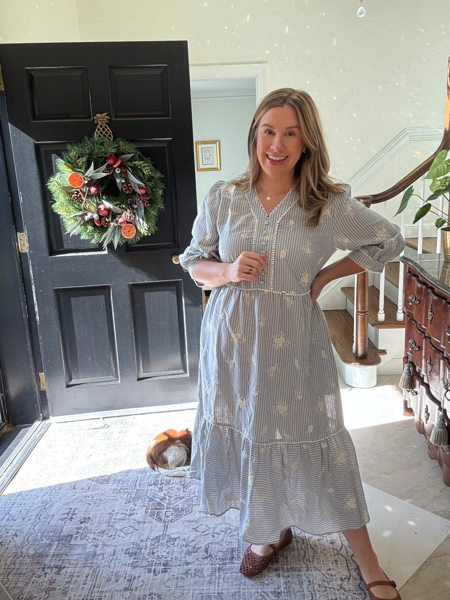 Cute spring dress. Runs one size big IMO 

#LTKmomlife #LTKMidsize #LTKootd