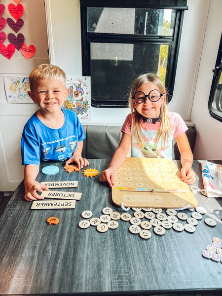 A wooden calendar is a great addition to your homeschool room. It doubles as cute  décor and a hands-on activity. 
Some topics we cover using our calendar: days of the week, months of the year, seasons, date, numbers 1-31, holidays, special days, count down to something. #homeschooling #learningresources


#LTKfamily #LTKhome #LTKkids