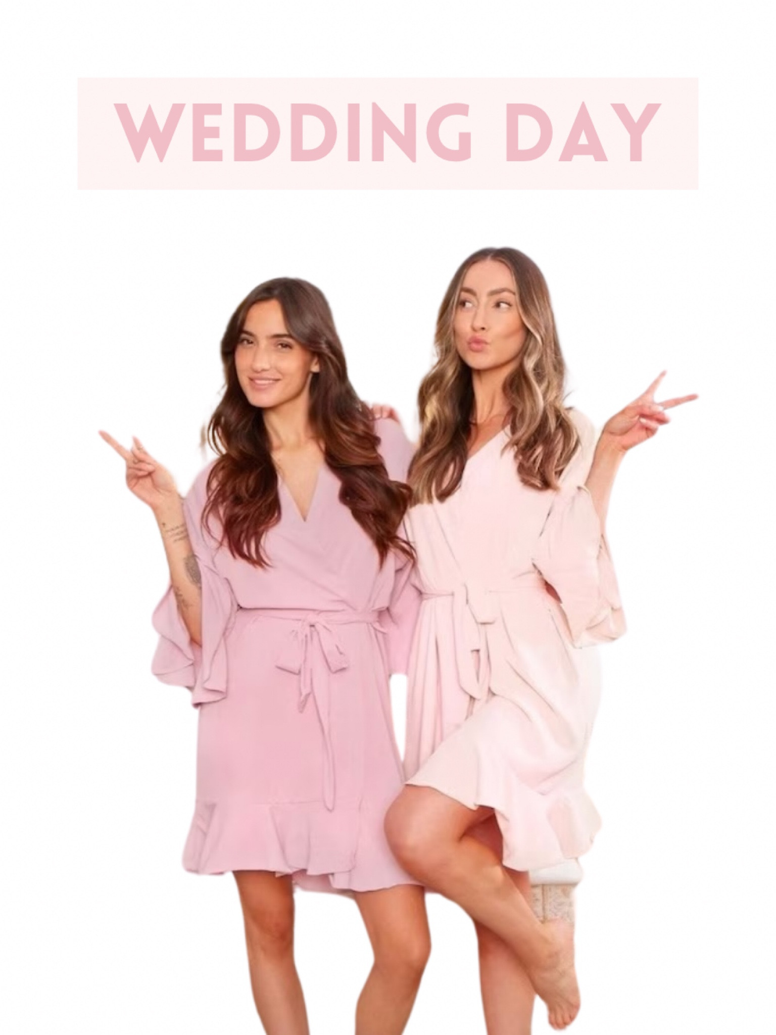 Pink bridesmaid robes. Wedding day. Getting ready photos. Fall wedding. Summer wedding. Spring wedding. Winter wedding. Ruffle bridesmaid robe. Pink bridesmaid robe. Bridesmaid proposal. Bridesmaid gifts. Gifts for her. Personalized bridesmaid robes. Personalized bridesmaid hangers. Bridesmaid proposal.

#LTKfindsunder50 #LTKGiftGuide #LTKwedding