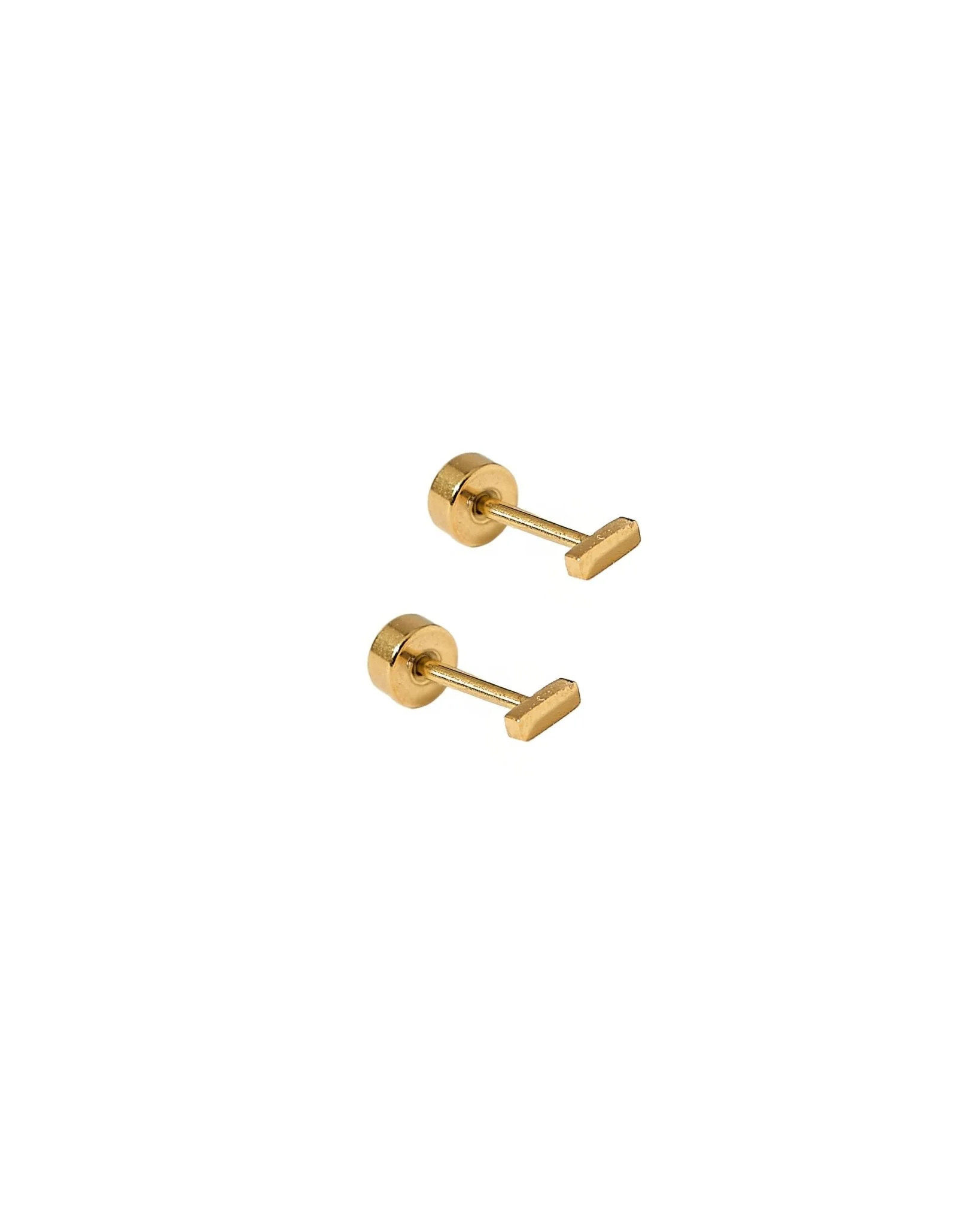 Screwback Stud Earrings - Micro Bar | LINNY CO LLC