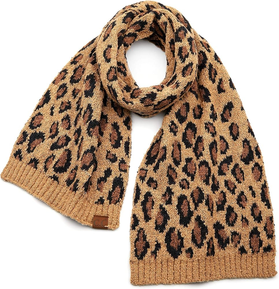 C.C Exclusives Soft Beanie hat with Leopard Pattern and Fur Pom(HAT-7001)(SF-7001) | Amazon (US)