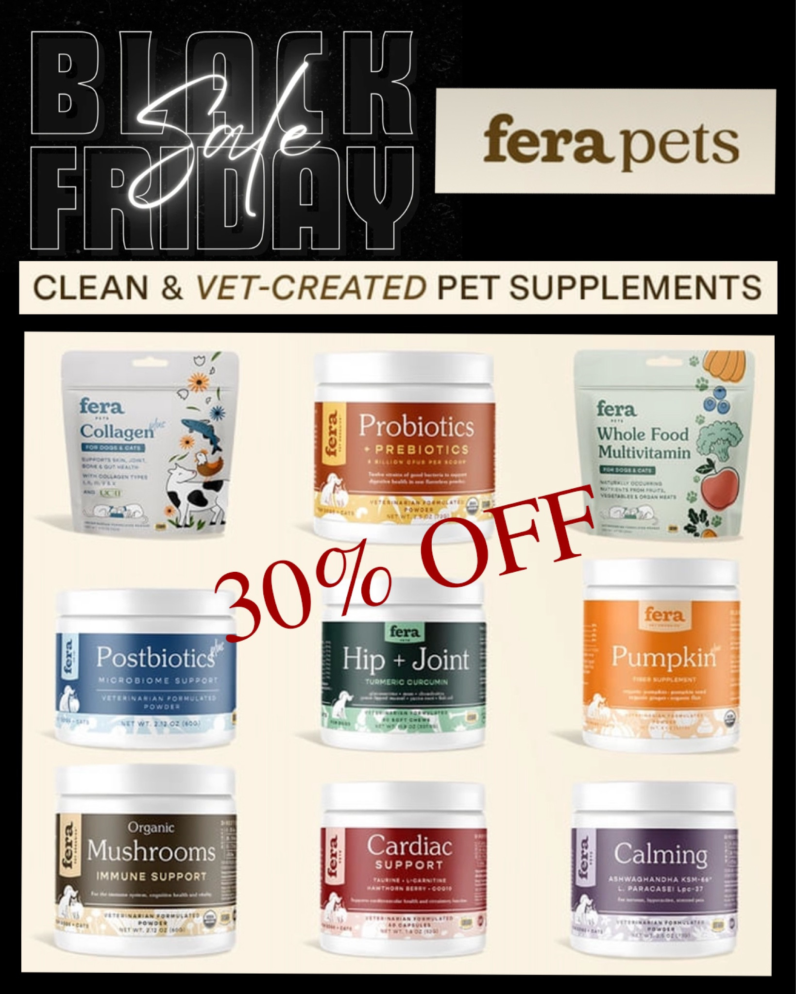 PET SUPPLEMETS formulated to support your pet's health and wellness. 
The Probiotics is a daily add on to our meals. Our picky eater even likes it. 

30%OFF - Black Friday SALE

#LTKDogfood #LTKDog #LTKDog 

#LTKGiftGuide #LTKCyberWeek #LTKHoliday
