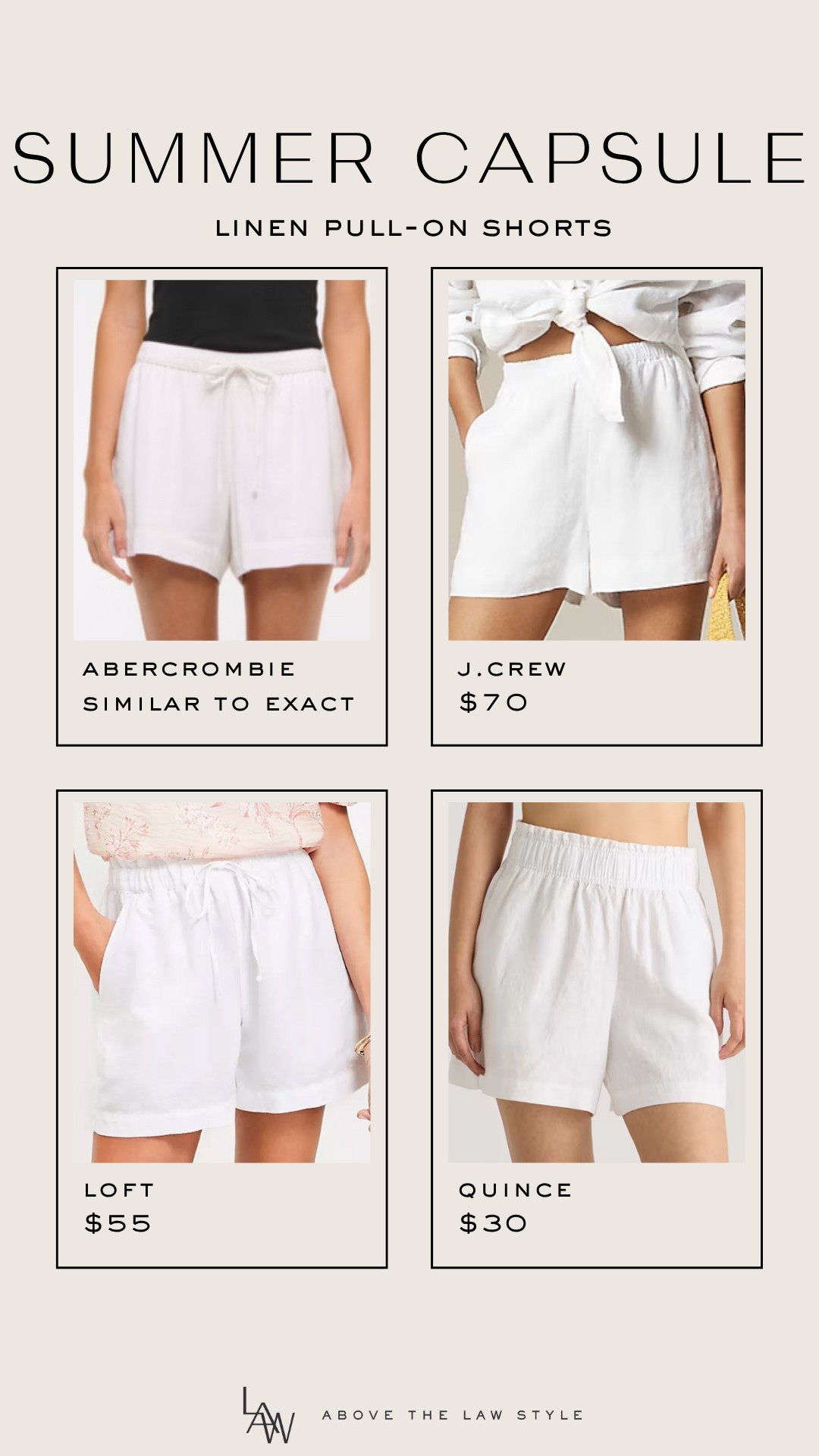 Summer Capsule: Linen Pull-on Shorts

#LTKFindsUnder50 #LTKStyleTip #LTKSummerEdit