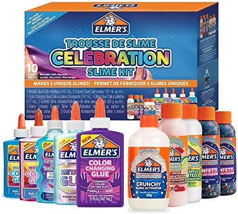 Elmer’s Celebration Slime Kit, Slime Supplies Include Assorted Magical Liquid Slime Activators and A | Amazon (CA)